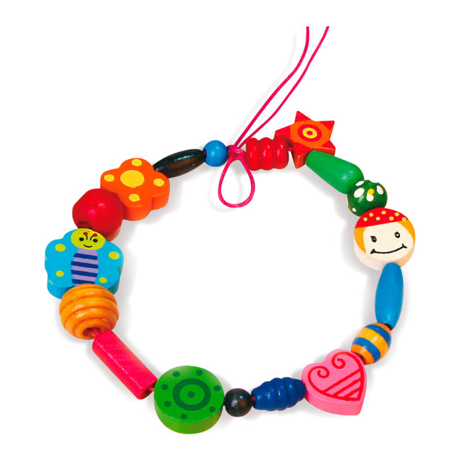 Наборы для творчества - Игрушка Viga Toys Деревянные бусинки (56002)#3