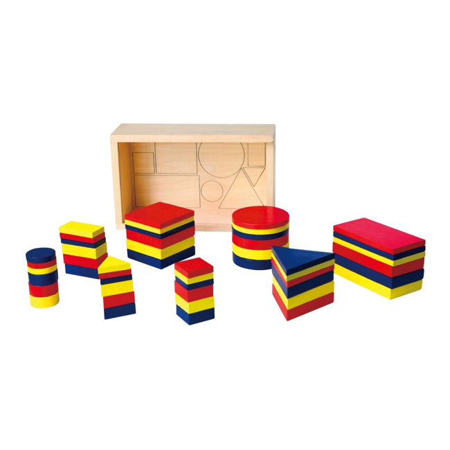 Развивающие игрушки - Набор для обучения Viga Toys Логические блоки (56164U)#2