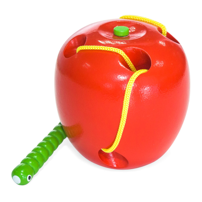 Развивающие игрушки - Шнуровка Viga Toys Яблоко (56276)#2
