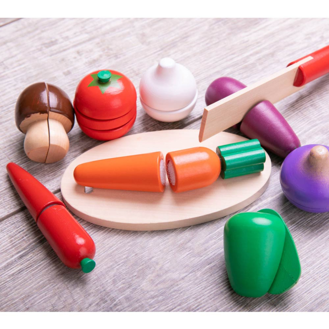 Детские кухни и бытовая техника - Игровой набор Viga Toys Овощи (56291)#2