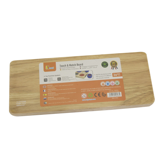 Настільні ігри - Набір для навчання Viga Toys Фактури (58483)#2