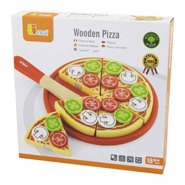 Детские кухни и бытовая техника - Игровой набор Viga Toys Пицца (58500)#2