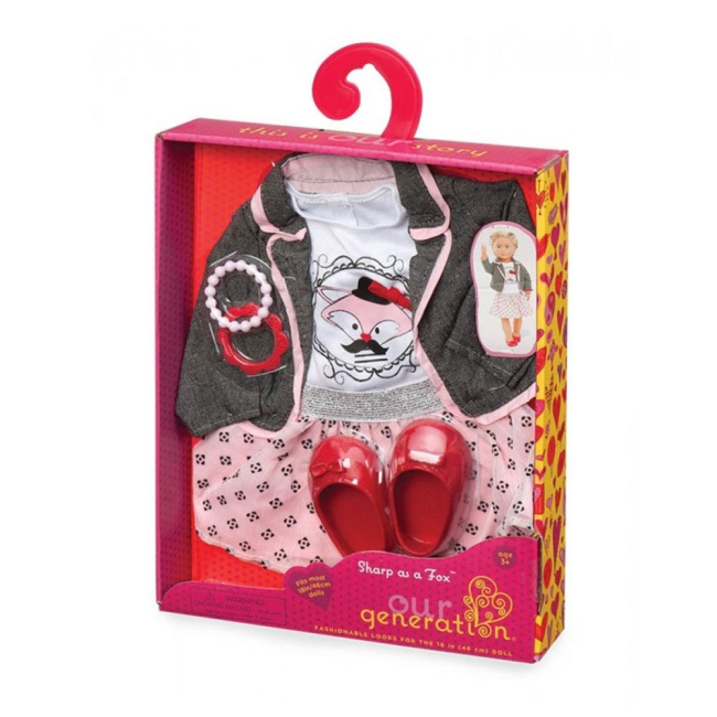 Одяг та аксесуари - Набір одягу для ляльок Our Generation Куртка зі спідницею (BD30117Z)#2