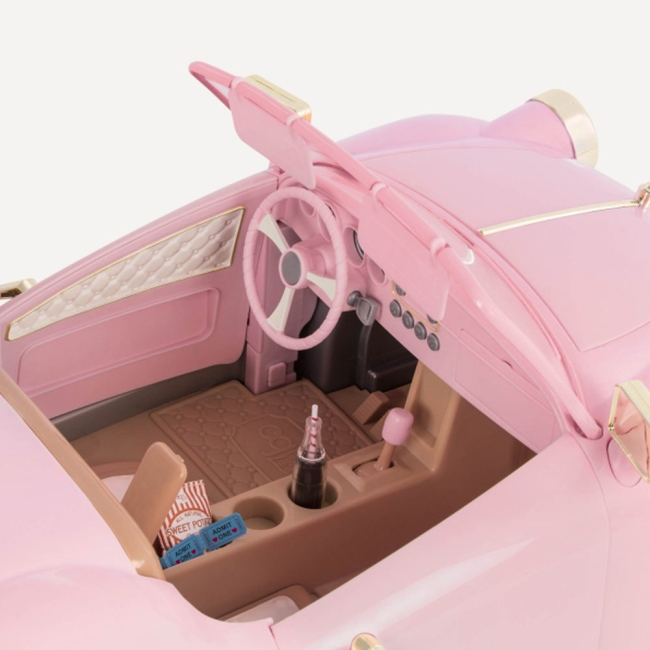 Транспорт і улюбленці - Транспорт для ляльок Our Generation Ретро автомобіль (BD67051Z)#4