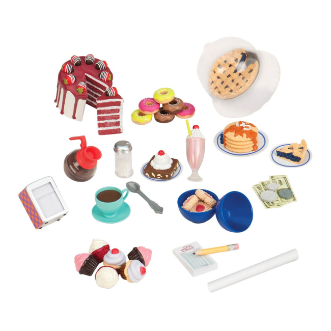 Меблі та будиночки - Набір меблів Our Generation Ретро їдальня (BD67067Z)#2