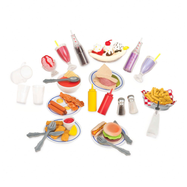 Меблі та будиночки - Набір меблів Our Generation Ретро їдальня (BD67067Z)#3