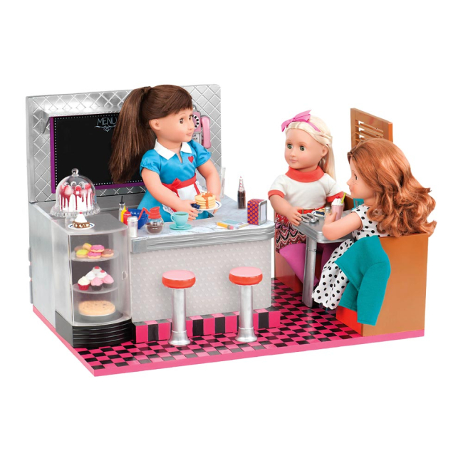 Меблі та будиночки - Набір меблів Our Generation Ретро їдальня (BD67067Z)#4