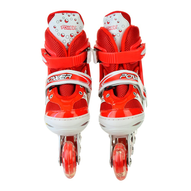Ролики детские - Роликовые коньки Shantou Jinxing красные 31-34 (SC190157-3)#2