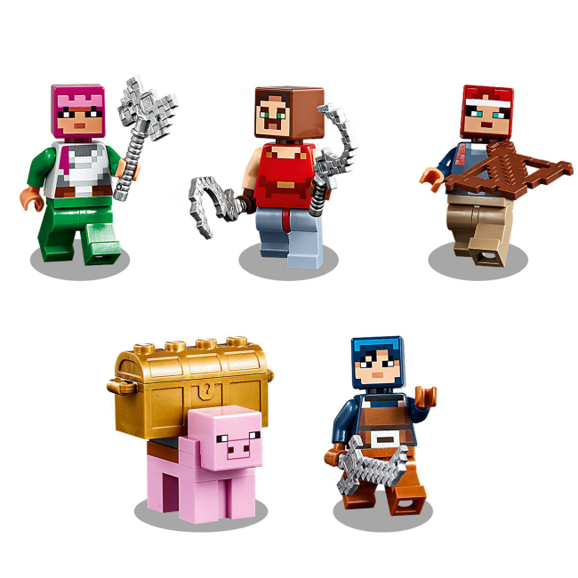 Конструктори LEGO - Конструктор LEGO Minecraft Бій за червонокамінь (21163)#4