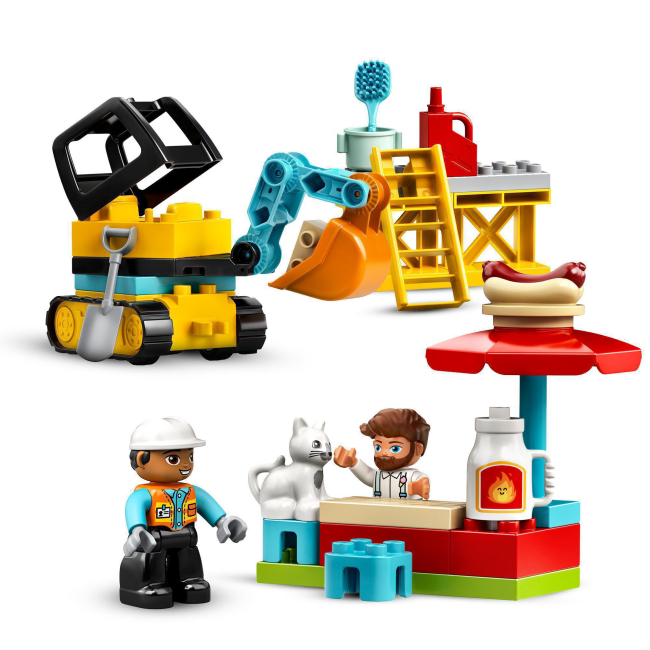Конструкторы LEGO - Конструктор LEGO DUPLO Башенный кран на стройке (10933)#3