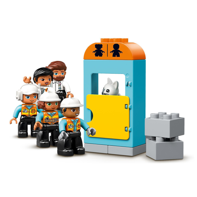 Конструкторы LEGO - Конструктор LEGO DUPLO Башенный кран на стройке (10933)#5