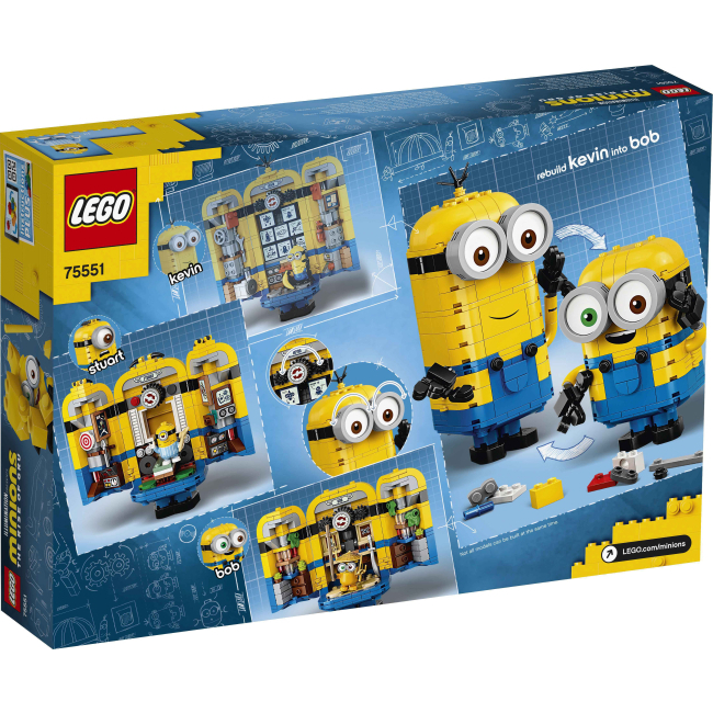 Конструктори LEGO - Конструктор LEGO Minions Складені з кубиків міньйони та їхнє лігво (75551)#6