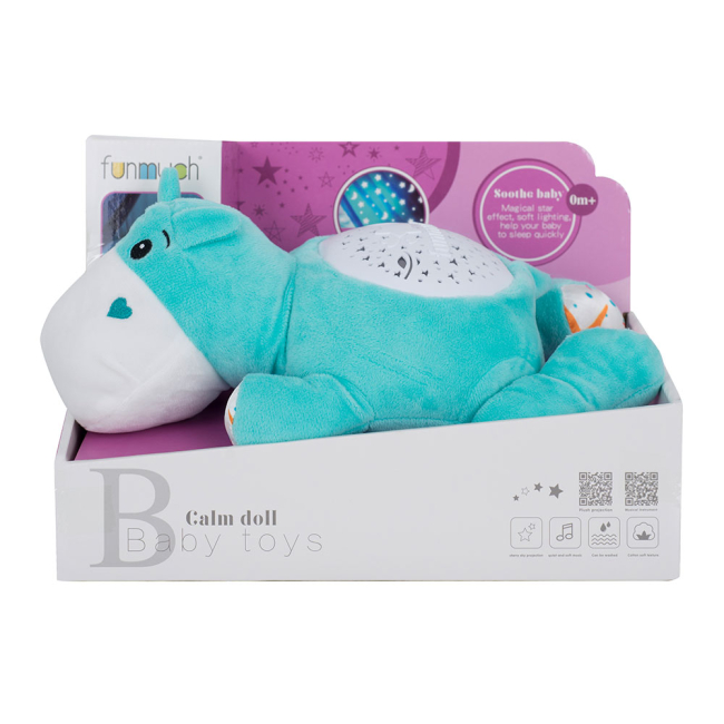 Нічники, проектори - Нічник Funmuch Бегемот із проектором (FM666-6)#2