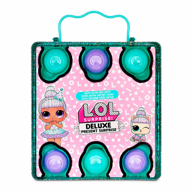 Транспорт і улюбленці - Набір-сюрприз LOL Surprise Present surprise Суперподарунок з ексклюзивною лялькою бірюзовий (570707)#3