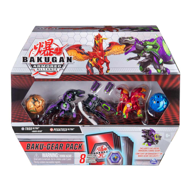 Фигурки персонажей - Набор Bakugan Armored alliance Трокс и Пегатрикс ультра с оружием (SM64444-2)#5