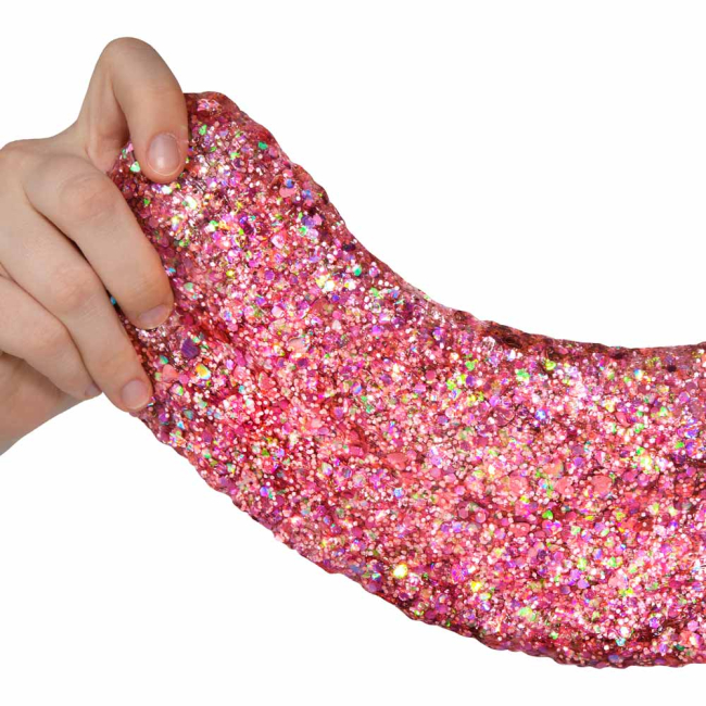 Антистрес іграшки - Слайм ORB Slimy xtreme glitterz Мега блискітки рожевий (ORB40668-3)#2