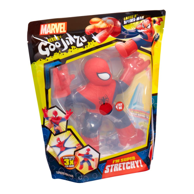Антистресс игрушки - Стретч-антистресс Goo Jit Zu Спайдермен большой (121496)#3