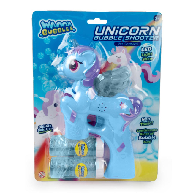 Мыльные пузыри - Мыльные пузыри Wanna Bubbles Единорог синий 100 мл (BB508-2)#2