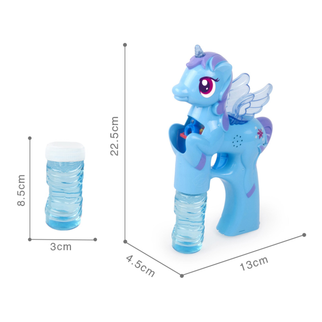 Мыльные пузыри - Мыльные пузыри Wanna Bubbles Единорог синий 100 мл (BB508-2)#3