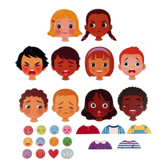 Настільні ігри - Магнітна гра Janod Емоції (J08038)#5