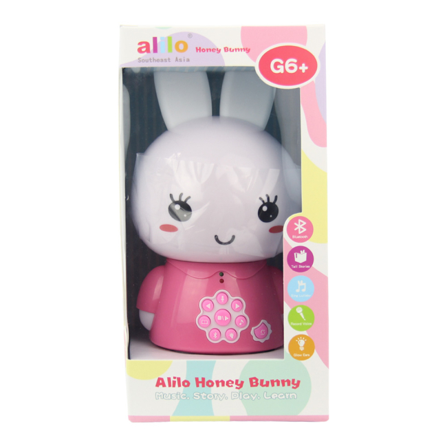Ночники, проекторы - Интерактивная игрушка Alilo Зайчик G6X розовый (6954644610313)#3