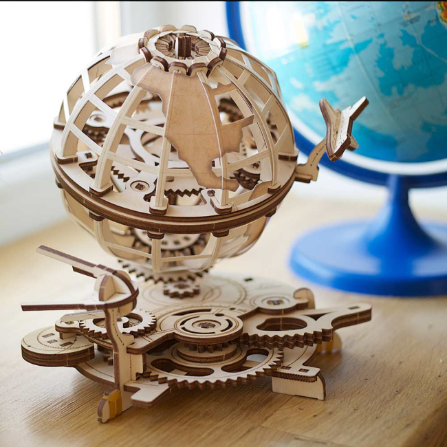 3D-пазли - Механічний 3D пазл Ukrainian Gears Глобус (70128)#5