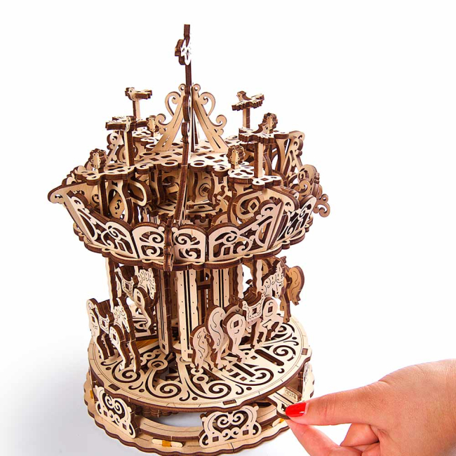 3D-пазли - Механічний 3D пазл Ukrainian Gears Карусель (70129)#4