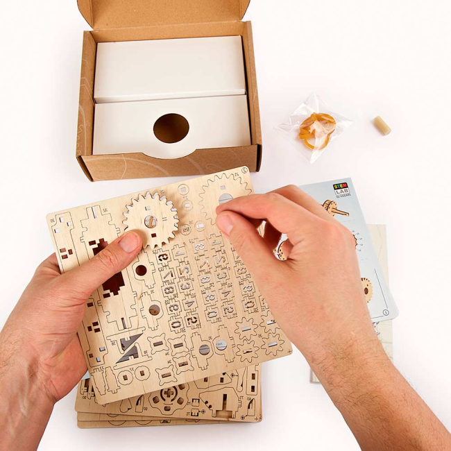 3D-пазли - Механічний 3D пазл Ukrainian Gears STEM Лічильник (70130)#4