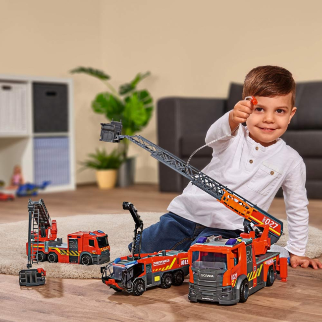 Транспорт і спецтехніка - Пожежна служба Dickie toys Scania 35 см (3716017)#4