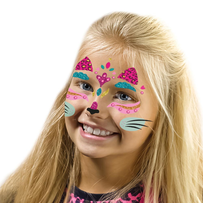 Косметика - Набор тату-наклеек Ses Creative Котик (14146S)#2