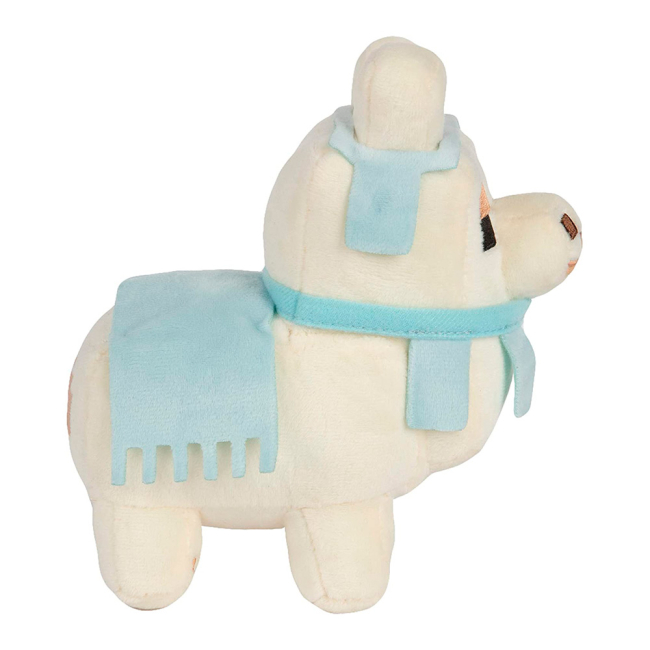 Персонажі мультфільмів - М'яка іграшка J!NX Minecraft Happy Explorer Дитинча лами біло-блакитне 16 см (JINX-8732Wh)#2