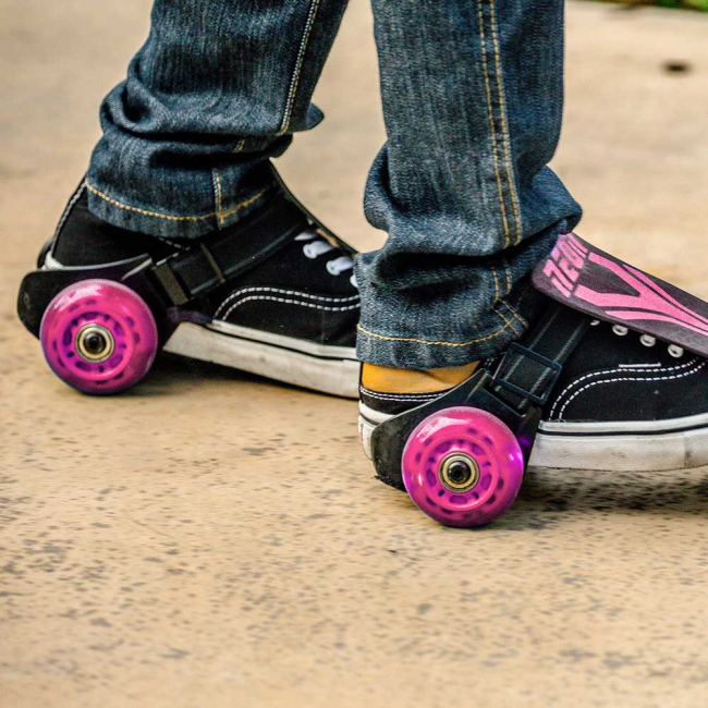 Ролики дитячі - Ролики на п'яту Neon Street rollers рожеві із підсвічуванням (N101024)#5