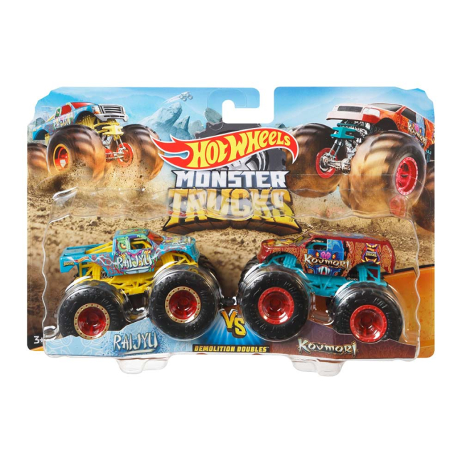 Автомоделі - Набір машинок Hot Wheels Monster trucks Raijyu and Kovmori 1:64 (FYJ64/GJF66)#4
