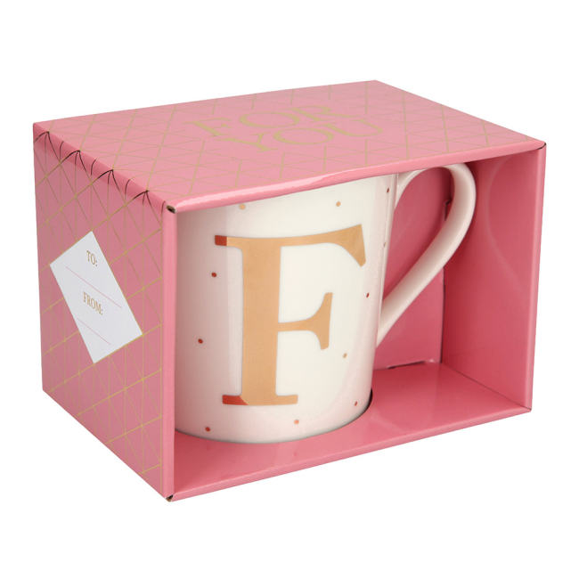 Чашки, стаканы - Чашка Top Model с буквой F 300 мл фарфоровая (045909/30)#2