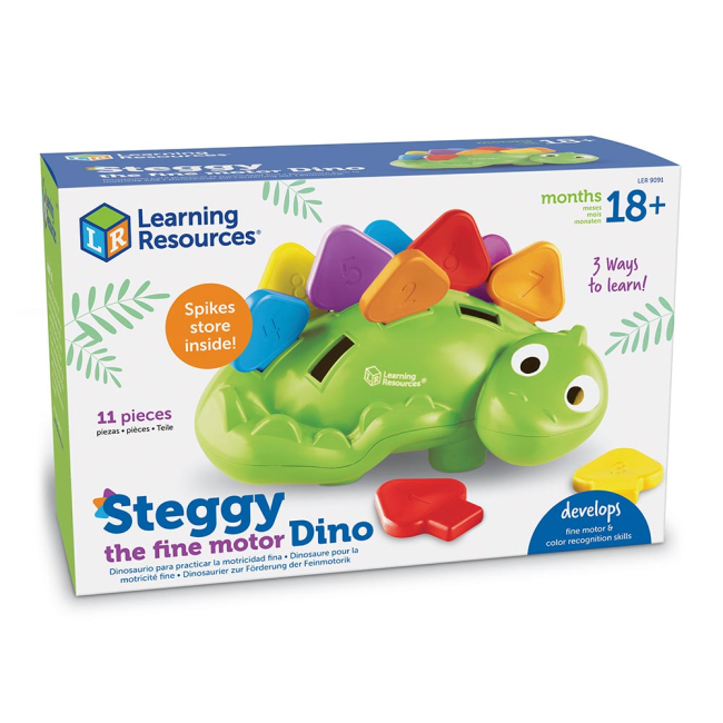 Розвивальні іграшки - Сортер Learning resources Динозаврик Стеггі (LER9091)#3