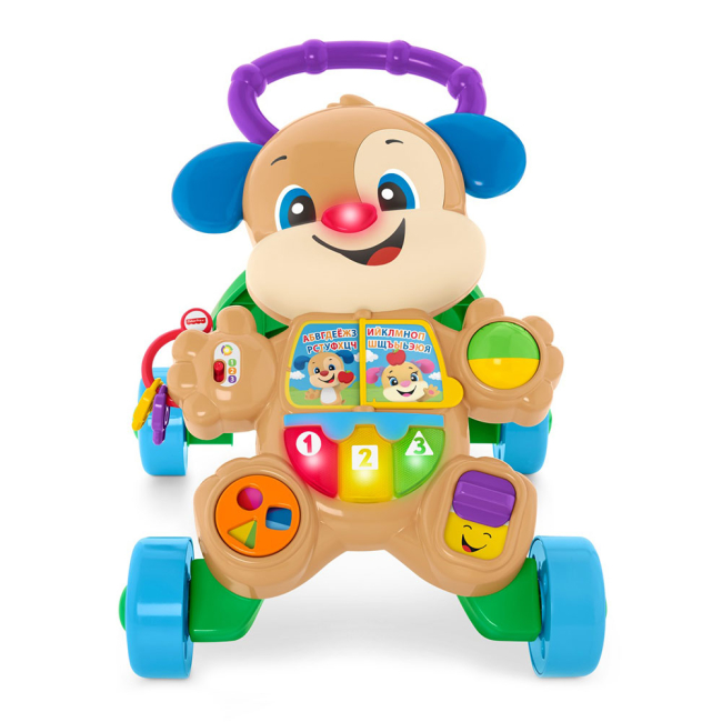 Ходунки - Ходунки Fisher-Price Умный щенок со звуковыми эффектами на русском и английском языке (FRC93)#2