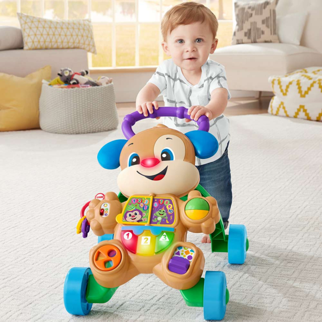 Ходунки - Ходунки Fisher-Price Умный щенок со звуковыми эффектами на русском и английском языке (FRC93)#5
