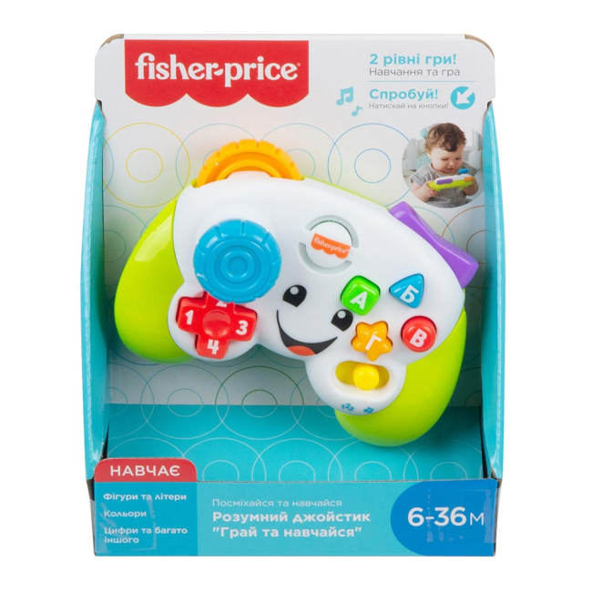Развивающие игрушки - Развивающая игрушка Fisher-Price Улыбайся и учись Джойстик на украинском языке (GRH30)#2