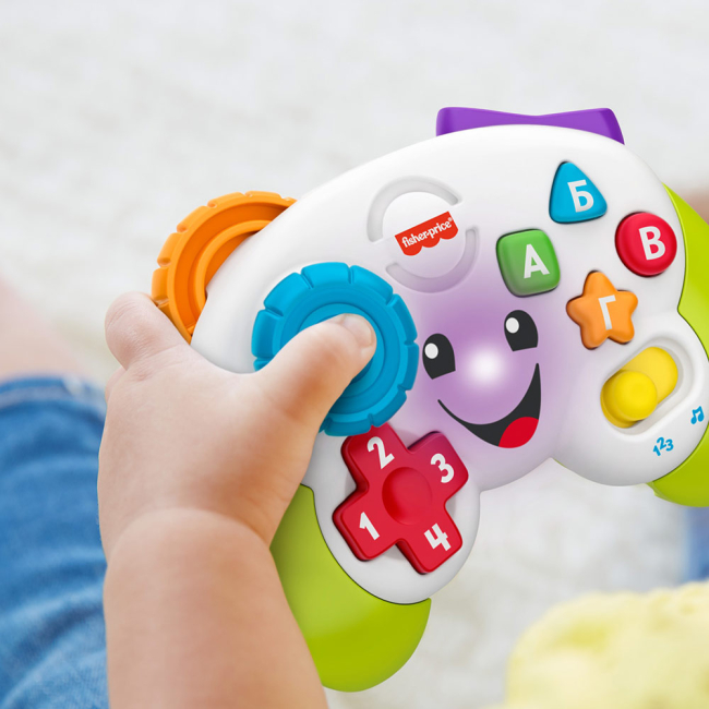 Развивающие игрушки - Развивающая игрушка Fisher-Price Улыбайся и учись Джойстик на украинском языке (GRH30)#3