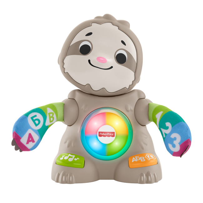 Развивающие игрушки - Интерактивная игрушка Fisher-Price Linkimals Танцующий ленивец на русском (GHY96)#2