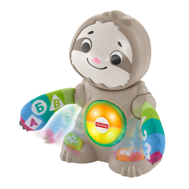 Развивающие игрушки - Интерактивная игрушка Fisher-Price Linkimals Танцующий ленивец на русском (GHY96)#3