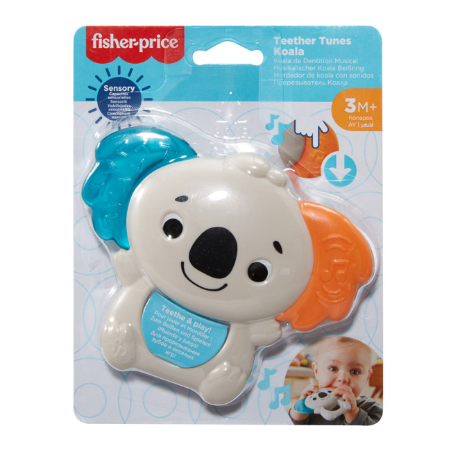 Брязкальця, прорізувачі - Музичний прорізувач Fisher-Price Коала (GPB30)#4