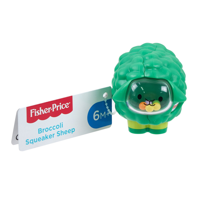 Брязкальця, прорізувачі - Брязкальце Fisher-Price Диво-звірі баранчик-брокколі (GJW22/GLD07)#2