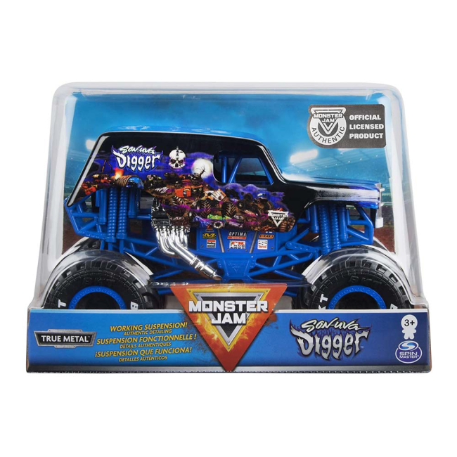 Автомодели - Машинка Monster jam Son-uva Digger 1:24 (6056371/6056371-3)#3
