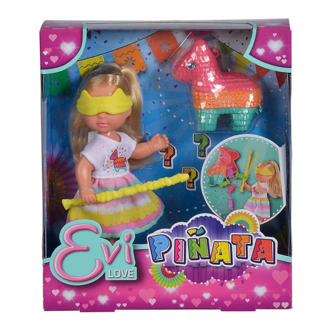 Ляльки - Ляльковий набір Steffi and Evi Love Еві Піньята із цукерками 12 см (5733445)#3