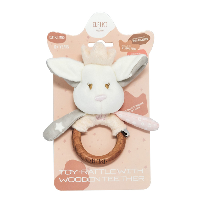 Брязкальця, прорізувачі - Брязкальце Elfiki and friends Ельфік Айлі із дерев'яним гризунцем (ІГ-0111)#2