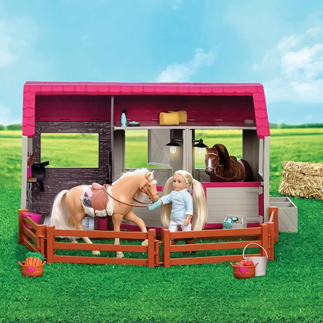 Мебель и домики - Набор для куклы Lori Конюшня со световым эффектом (LO37053Z)#2