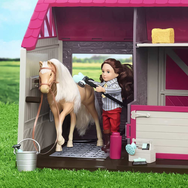 Мебель и домики - Набор для куклы Lori Конюшня со световым эффектом (LO37053Z)#3