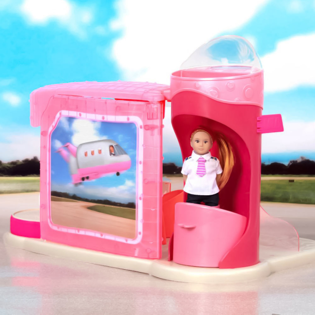 Меблі та будиночки - Ігровий набір Lori Аеропорт із ефектами (LO37054Z)#3