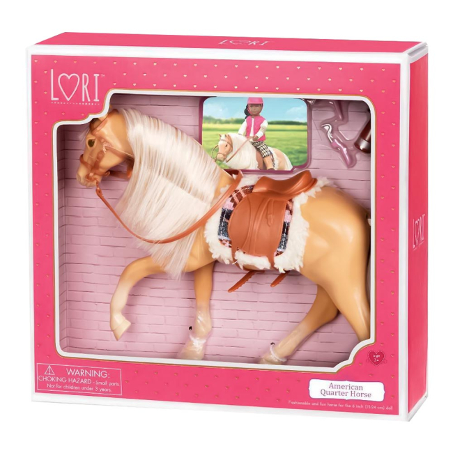 Транспорт и питомцы - Игровая фигурка Lori Американский скакун с аксессуарами (LO38004Z)#2